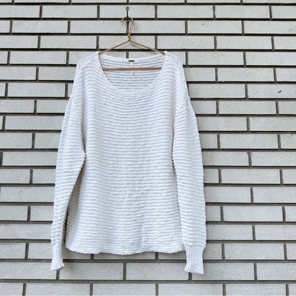 Free People Menace Cream Ivory Tunic Sweater - Picture 3 of 12